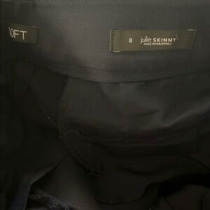 LOFT Julie Skinny Dark Pants